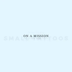 ON A MISSION Temporary Tattoo (Set Of 3)