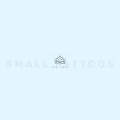 Tiny Sacred Lotus Temporary Tattoo (Set Of 3) -Da Vinci Shop image2 st 750px 4e2accca 9f07 4095 b60a 27a4abcad364