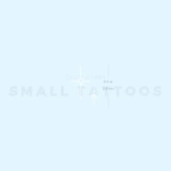 White Shinning Stars Temporary Tattoo (Set Of 3)