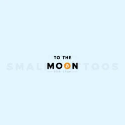 To The Moon Temporary Tattoo (Set Of 3)