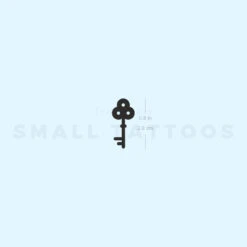 Vintage Key Temporary Tattoo (Set Of 3)