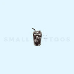 Iced Coffee Temporary Tattoo (Set Of 3)