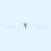 Uppercase Upsilon Temporary Tattoo (Set Of 3)