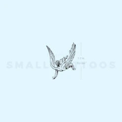 Falling Angel Temporary Tattoo (Set Of 3)