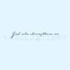 God Who Strengthens Me Temporary Tattoo (Set Of 3) -Da Vinci Shop image2 st 750px e21fd8cb cb04 4a7c b00b 7a9e1f27b785