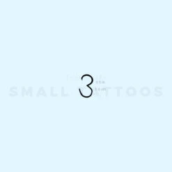 3 Temporary Tattoo - Set Of 3