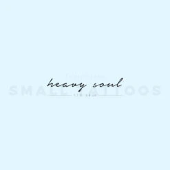 Heavy Soul Temporary Tattoo (Set Of 3)