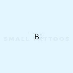 Uppercase Beta Temporary Tattoo (Set Of 3)