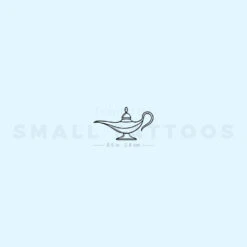 Genie Lamp Temporary Tattoo (Set Of 3)