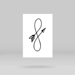 Infinity Arrow Temporary Tattoo (Set Of 3) -Da Vinci Shop infinity arrow