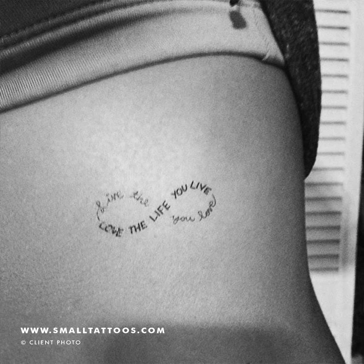 Live The Life You Love Infinity Temporary Tattoo (Set Of 3) 7 Live The Life You Love Infinity Temporary Tattoo (Set Of 3) - Image 5
