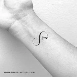 Love Infinity Symbol Temporary Tattoo (Set Of 3) -Da Vinci Shop infinity love small temporary tattoo