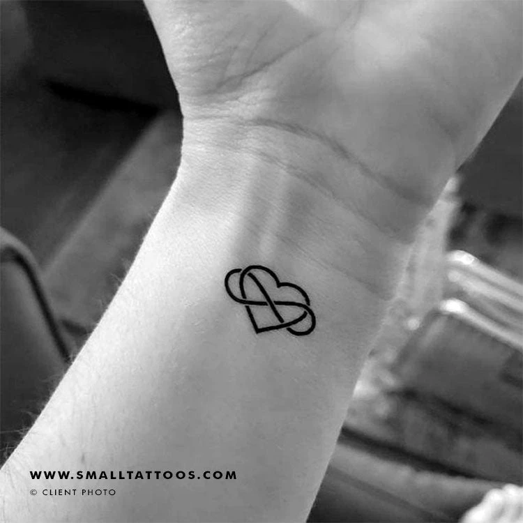 Heart And Infinity Temporary Tattoo (Set Of 3) 5 Heart And Infinity Temporary Tattoo (Set Of 3) - Image 3