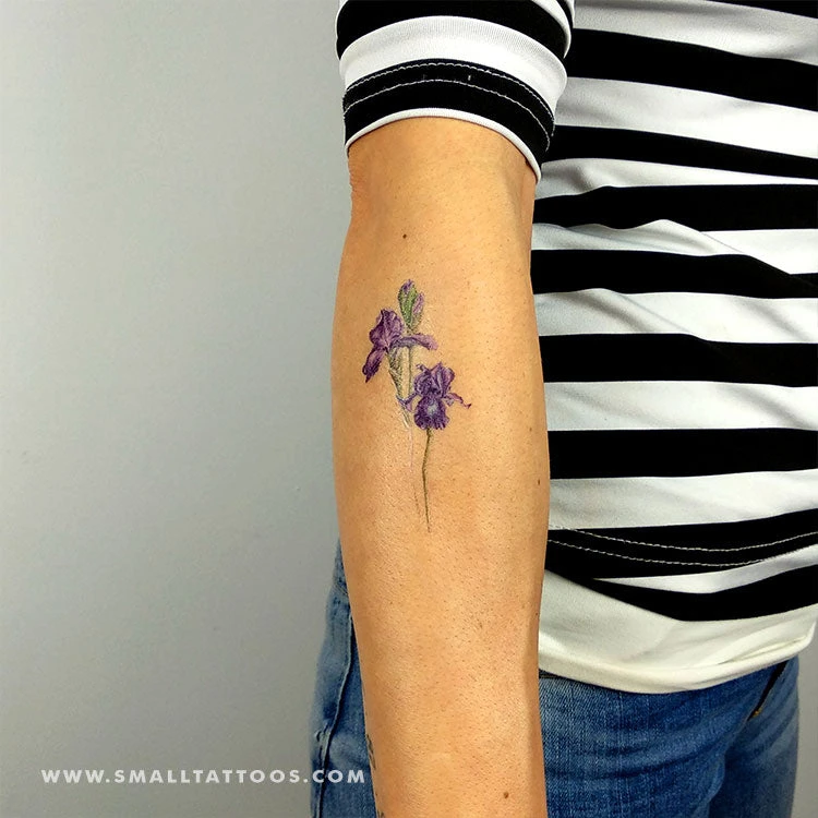 Iris Temporary Tattoo By Mini Lau (Set Of 3) 6 Iris Temporary Tattoo By Mini Lau (Set Of 3) - Image 4