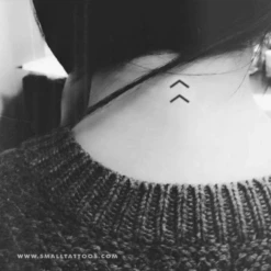 Minimalist Chevron Arrow Temporary Tattoo (Set Of 3) -Da Vinci Shop kenaz arrow temporary tattoo
