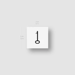 Matching Key And Lock Temporary Tattoo (Set Of 3+3) -Da Vinci Shop key tatteco