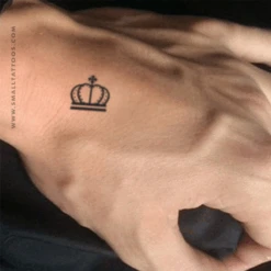 King Crown Temporary Tattoo (Set Of 3) -Da Vinci Shop king crown watermark