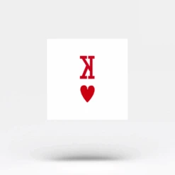 King Of Hearts Temporary Tattoo (Set Of 3) -Da Vinci Shop king of hearts temporary tattoo fa6e1143 d582 4f33 821f cbfbafe3fc92