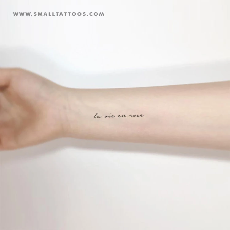 La Vie En Rose Temporary Tattoo (Set Of 3) 5 La Vie En Rose Temporary Tattoo (Set Of 3) - Image 3