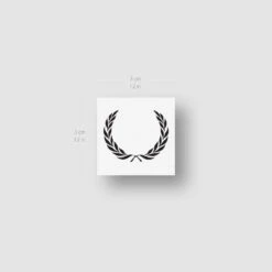 Minimalist Laurel Wreath Temporary Tattoo (Set Of 3) -Da Vinci Shop laurel wreath tatteco