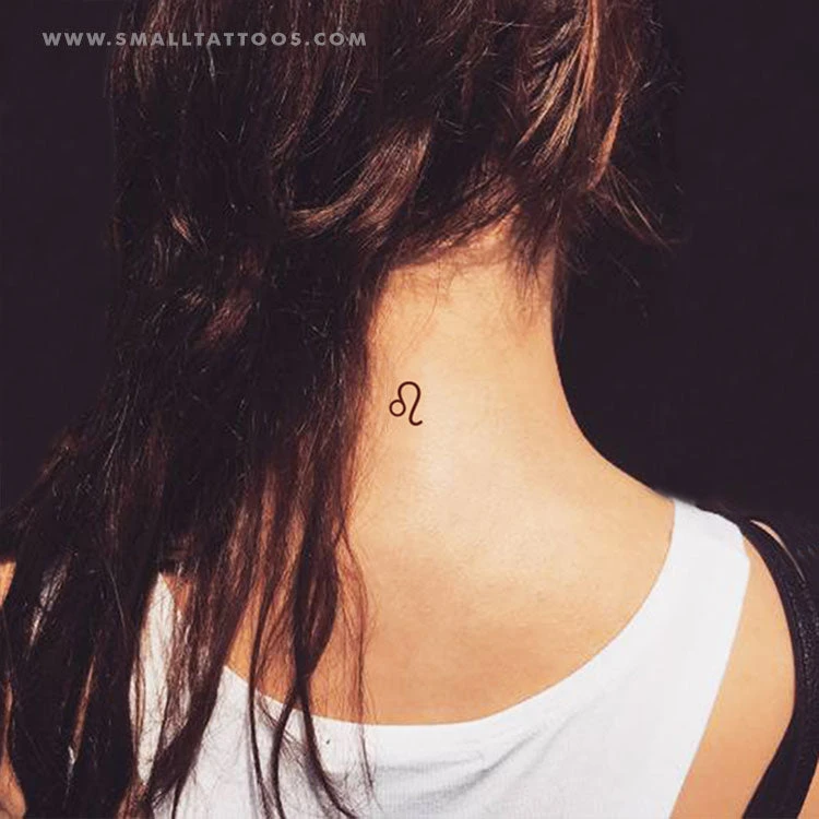 Leo Zodiac Symbol Temporary Tattoo (Set Of 3) 6 Leo Zodiac Symbol Temporary Tattoo (Set Of 3) - Image 4