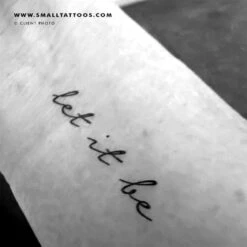 Let It Be Temporary Tattoo (Set Of 3) -Da Vinci Shop let it