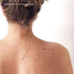 Let It Be Temporary Tattoo (Set Of 3) -Da Vinci Shop let it be temporary tattoo