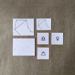 Libra Astrology Symbols Temporary Tattoo Set