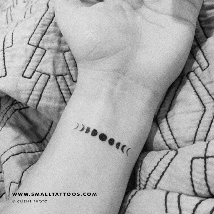 Moon Phases Temporary Tattoo (Set Of 3) 4 Moon Phases Temporary Tattoo (Set Of 3) - Image 2
