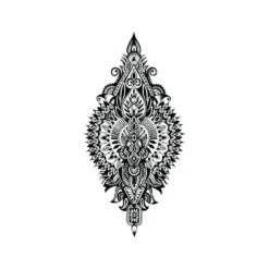 Ornamental Upper Back Temporary Tattoo (Set Of 2) 7 Ornamental Upper Back Temporary Tattoo (Set Of 2) -Da Vinci Shop lose 1 product