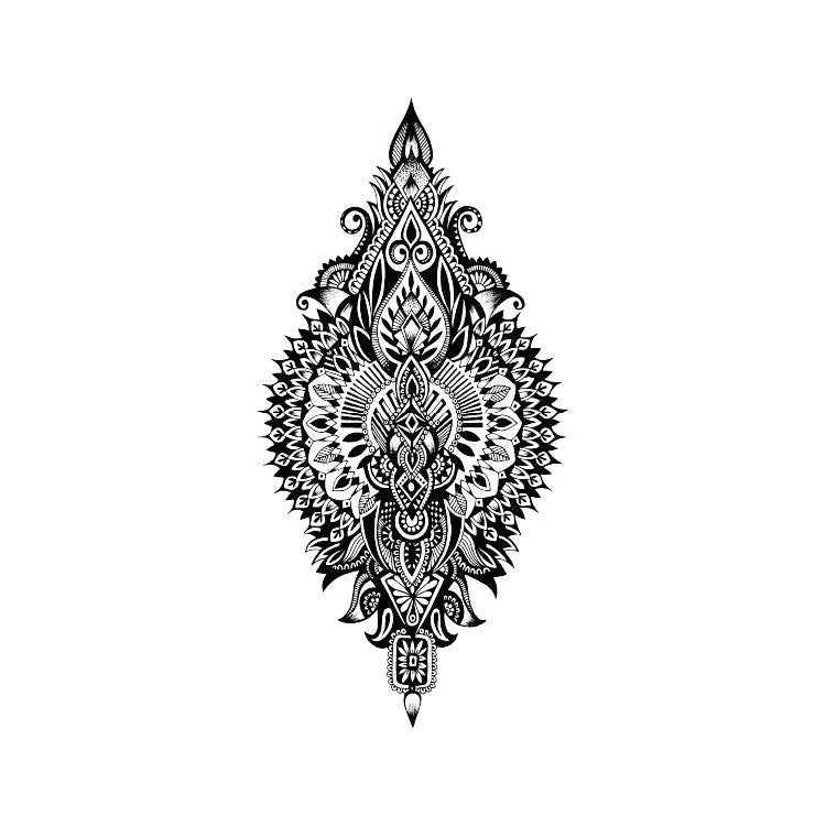 Ornamental Upper Back Temporary Tattoo (Set Of 2) 5 Ornamental Upper Back Temporary Tattoo (Set Of 2) - Image 3