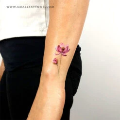 Lotus Flower Temporary Tattoo By Lena Fedchenko (Set Of 3) -Da Vinci Shop lotus temporary tattoo