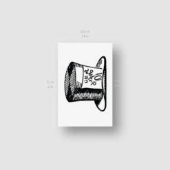 Mad Hatter's Hat Temporary Tattoo (Set Of 3) -Da Vinci Shop mad hatters hat