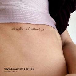 Made Of Stardust Temporary Tattoo (Set Of 3) 8 Made Of Stardust Temporary Tattoo (Set Of 3) -Da Vinci Shop made of stardust small temporary tattoo