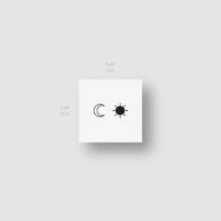 Matching Sun & Moon Couples Temporary Tattoos (Set Of 3+3) 13 Matching Sun & Moon Couples Temporary Tattoos (Set Of 3+3) -Da Vinci Shop matching sun and moon couple tatteco temporary tattoo