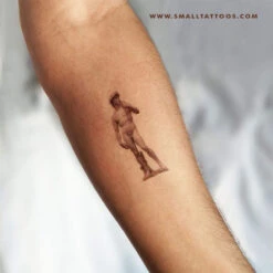 Michelangelo's David Temporary Tattoo (Set Of 3)