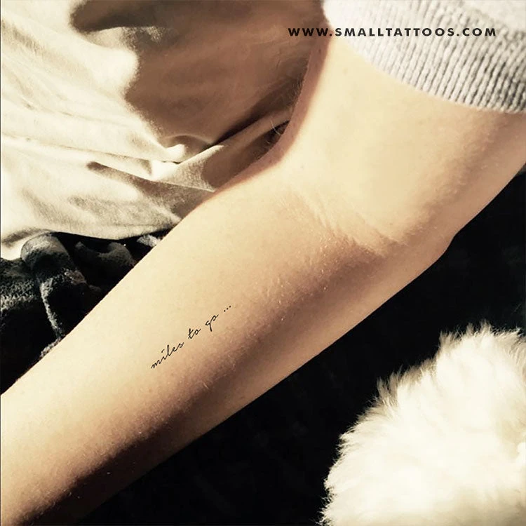 Miles To Go Temporary Tattoo (Set Of 3) 5 Miles To Go Temporary Tattoo (Set Of 3) - Image 3