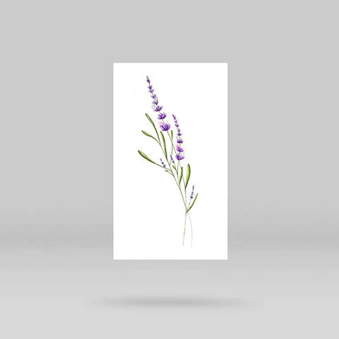 Lavender Temporary Tattoo By Mini Lau (Set Of 3) 8 Lavender Temporary Tattoo By Mini Lau (Set Of 3) - Image 6