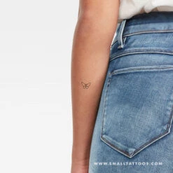 Minimalist Butterfly Temporary Tattoo (Set Of 3) -Da Vinci Shop minimalist butterfly temporary
