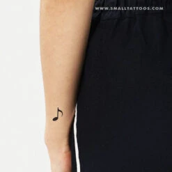 Quaver Temporary Tattoo (Set Of 3) -Da Vinci Shop music note temporary tattoo