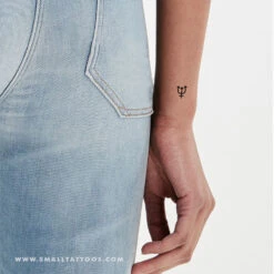 Neptune Planetary Symbol Temporary Tattoo (Set Of 3) -Da Vinci Shop neptune planet symbol temporary tattoo
