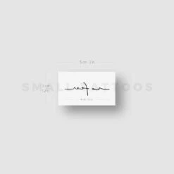 No Fear Temporary Tattoo (Set Of 3) -Da Vinci Shop no fear st