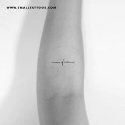 No Fear Temporary Tattoo (Set Of 3) -Da Vinci Shop no fear typewriter st