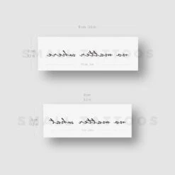 Matching No Matter Where, No Matter What Temporary Tattoos (Set Of 3+3) 9 Matching No Matter Where, No Matter What Temporary Tattoos (Set Of 3+3) -Da Vinci Shop no matter where what st