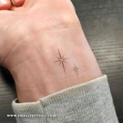 North Star Couple Temporary Tattoo (Set Of 3) -Da Vinci Shop north star double st
