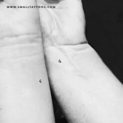 0-9 Number Temporary Tattoo (Set Of 3) -Da Vinci Shop number 4 temporary tattoo a71d9a18 f1d6 4a1a b009 e584f857fb79