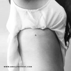 0-9 Number Temporary Tattoo (Set Of 3) -Da Vinci Shop number 6 temporary tattoo