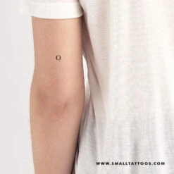 O Uppercase Serif Letter Temporary Tattoo (Set Of 3) -Da Vinci Shop o serif capital st temporary tattoo
