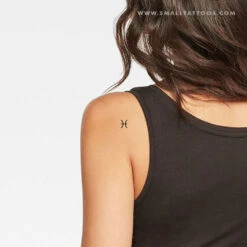 Pisces Zodiac Symbol Temporary Tattoo (Set Of 3) -Da Vinci Shop pisces zodiac symbol temporary tattoo