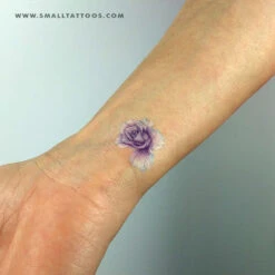 Three Rose Heads Temporary Tattoo Set By Mini Lau (Set Of 3+3+3) -Da Vinci Shop purple rose head temporary tattoo